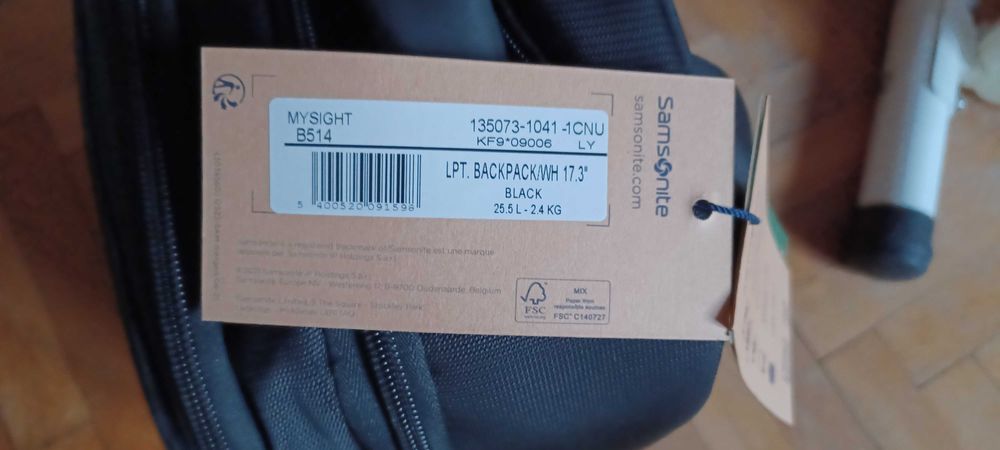 Nowa torba plecak na kółkach Samsonite Mysight 17,3’