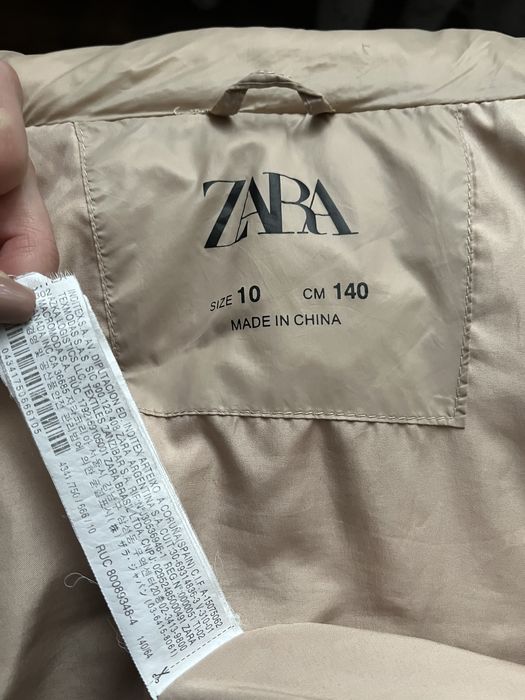 Пуховик Zara на дівчинку