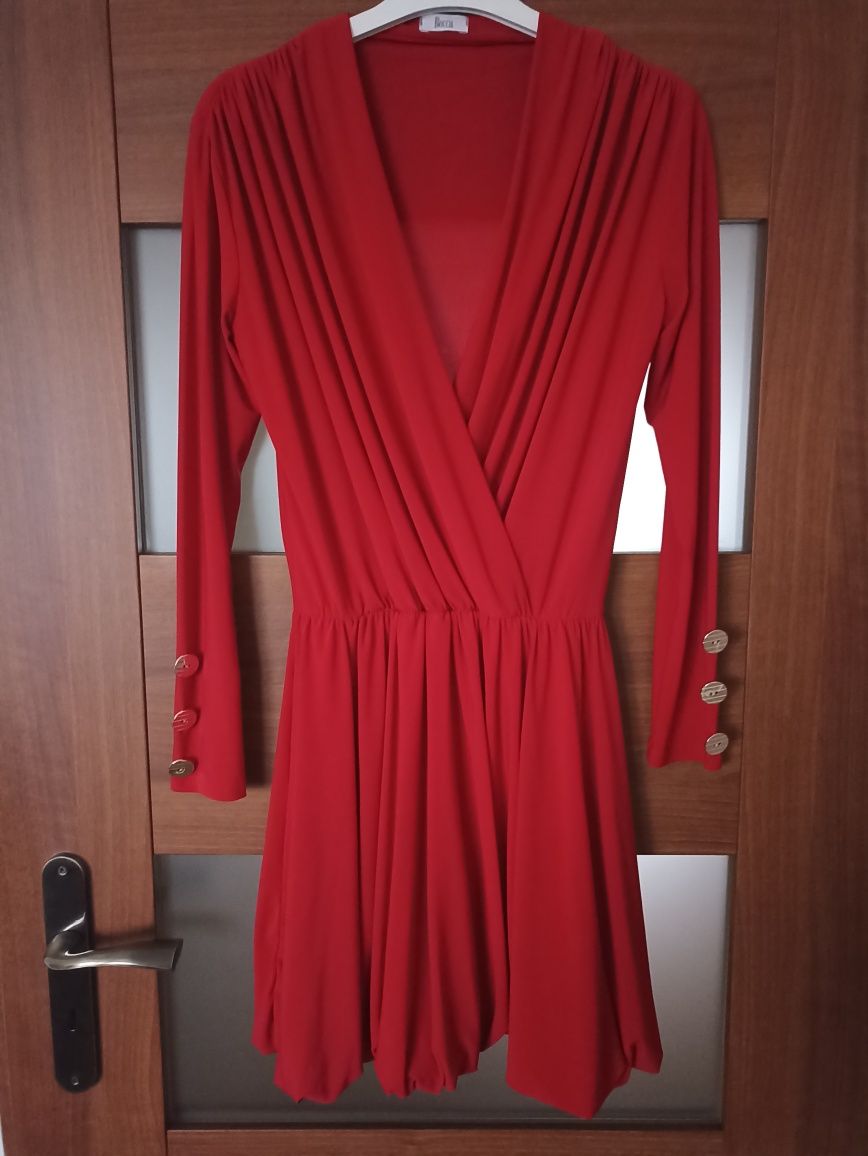 Czerwona sukienka Bocca, rozmiar uniwersalny. Walentynki