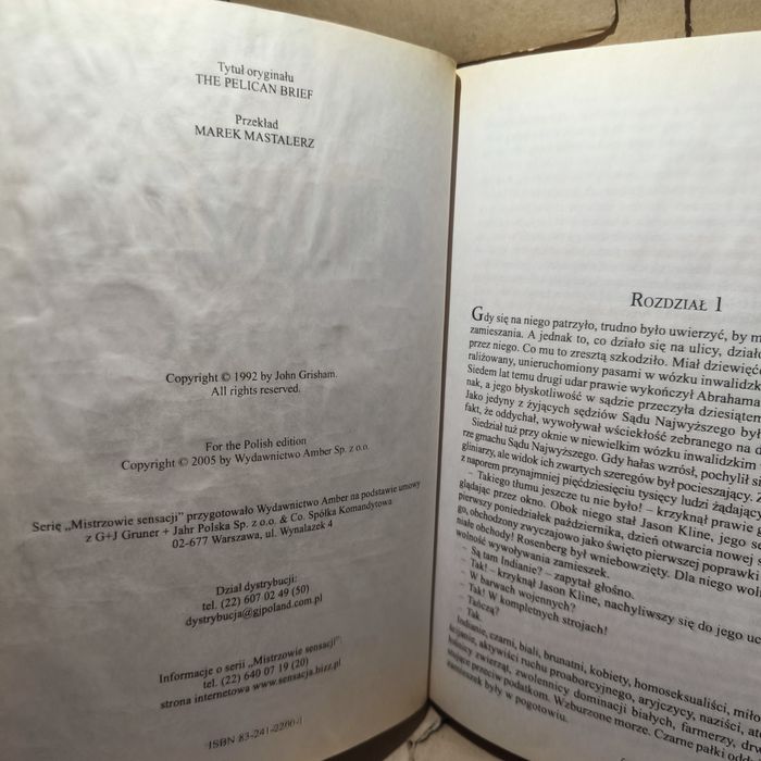 John Grisham Raport Pelikana