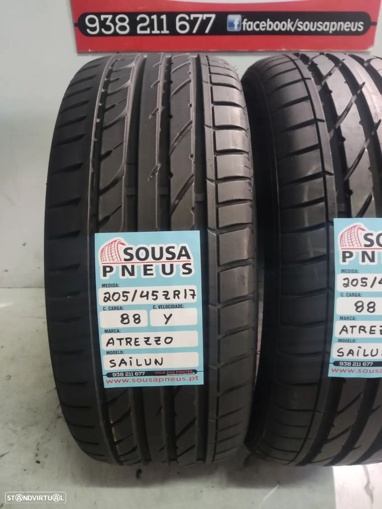 2 pneus semi novos 205-45r17 oferta dos portes