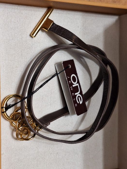 Pulseira one - 3 voltas - cor castanho - unisexo