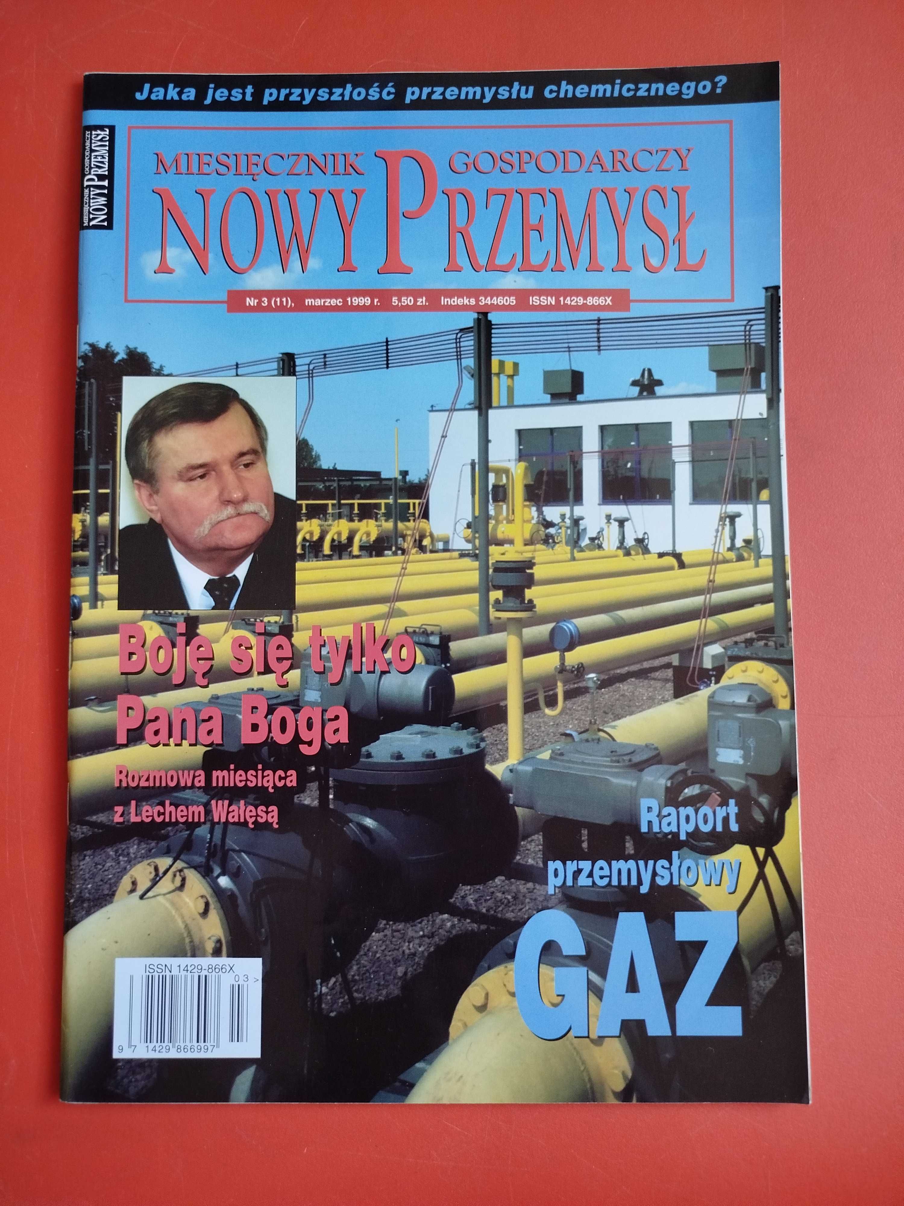 Nowy przemysł Miesięcznik gospodarczy nr 3/1999, marzec 1999, Wałęsa