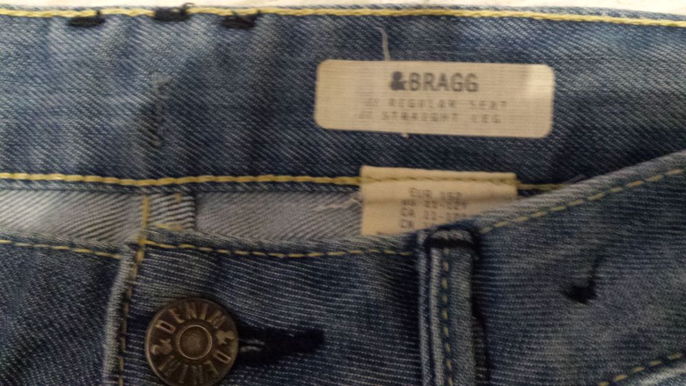 BRAGG spodnie, rozmiar 152, dżinsowe, niebieskie.