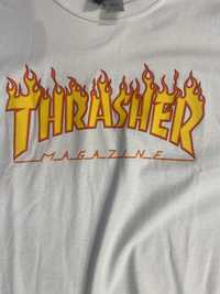 Koszulka Thrasher Flame White