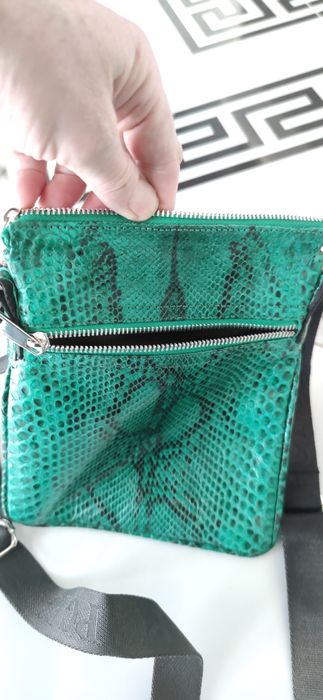 Сумочка через плече пітон кросбоді