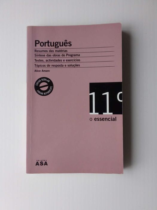 Livro de apoio escolar, Português, de Alice Amaro, 11º ano