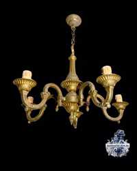 Антикварная бронзовая винтажная люстра лампа антикварный светильник