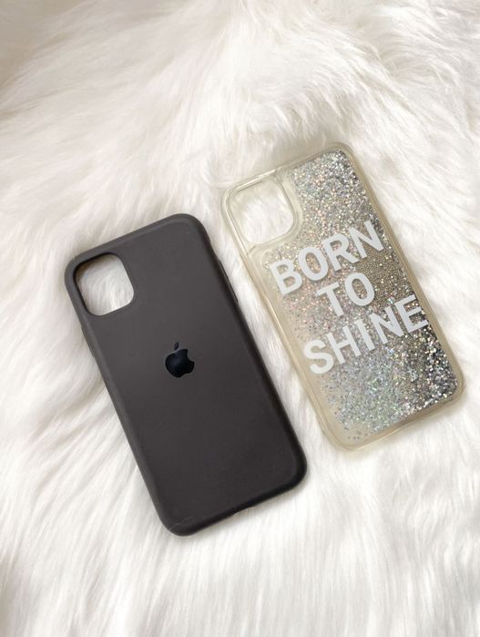 Чехол с блестками на IPhone 11