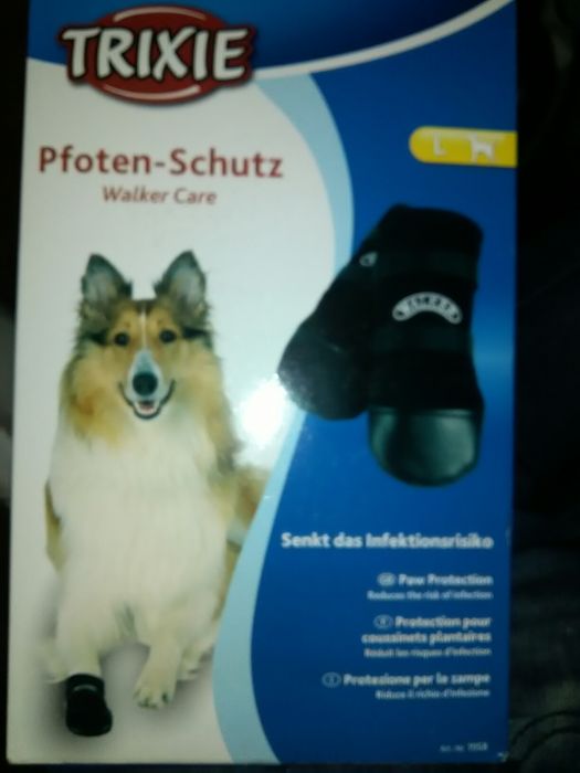 Conjunto de 4 Botas novas na caixa tam L proteção para animal
