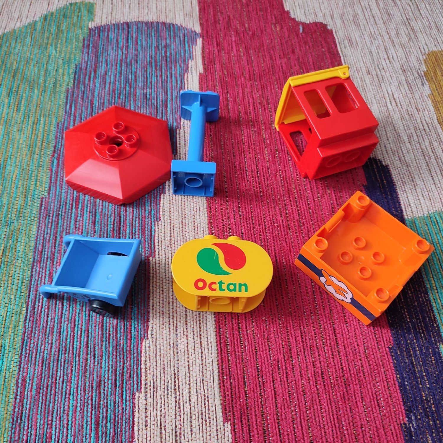 Кубіки деталі Lego Duplo дім їжа з малюнком