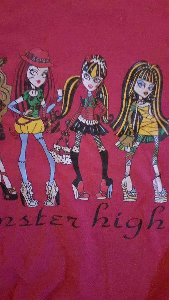 Bluzka Monster high, różowa 128