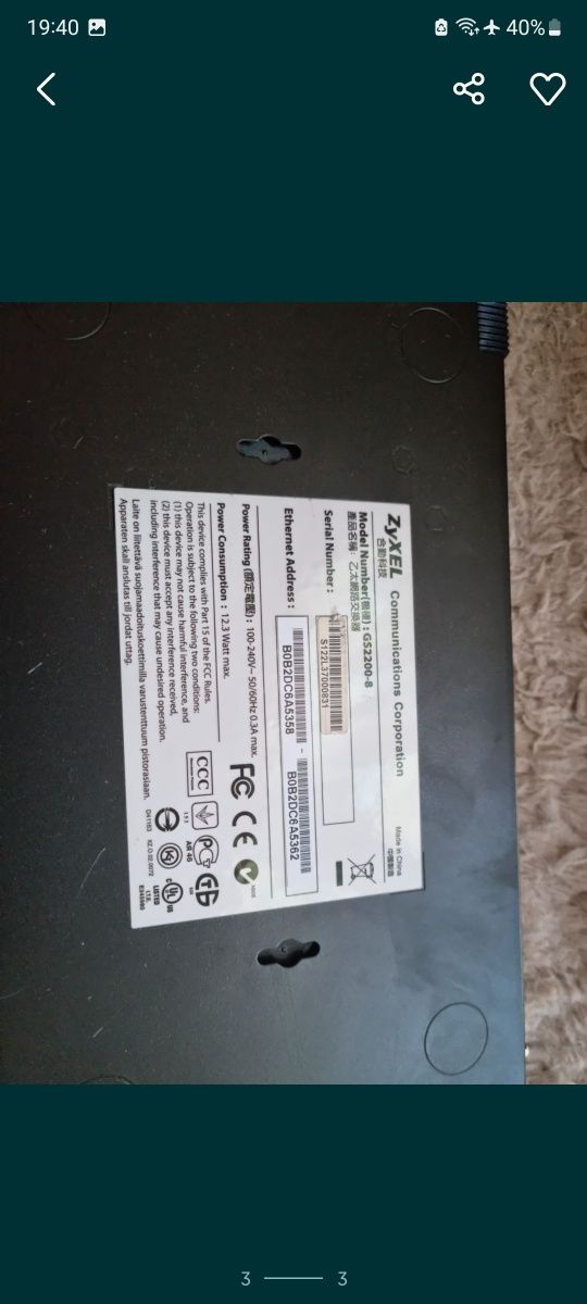 Switch Zyxel GS2200-8