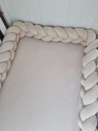 Ochraniacz do łóżeczka warkocz 420 cm