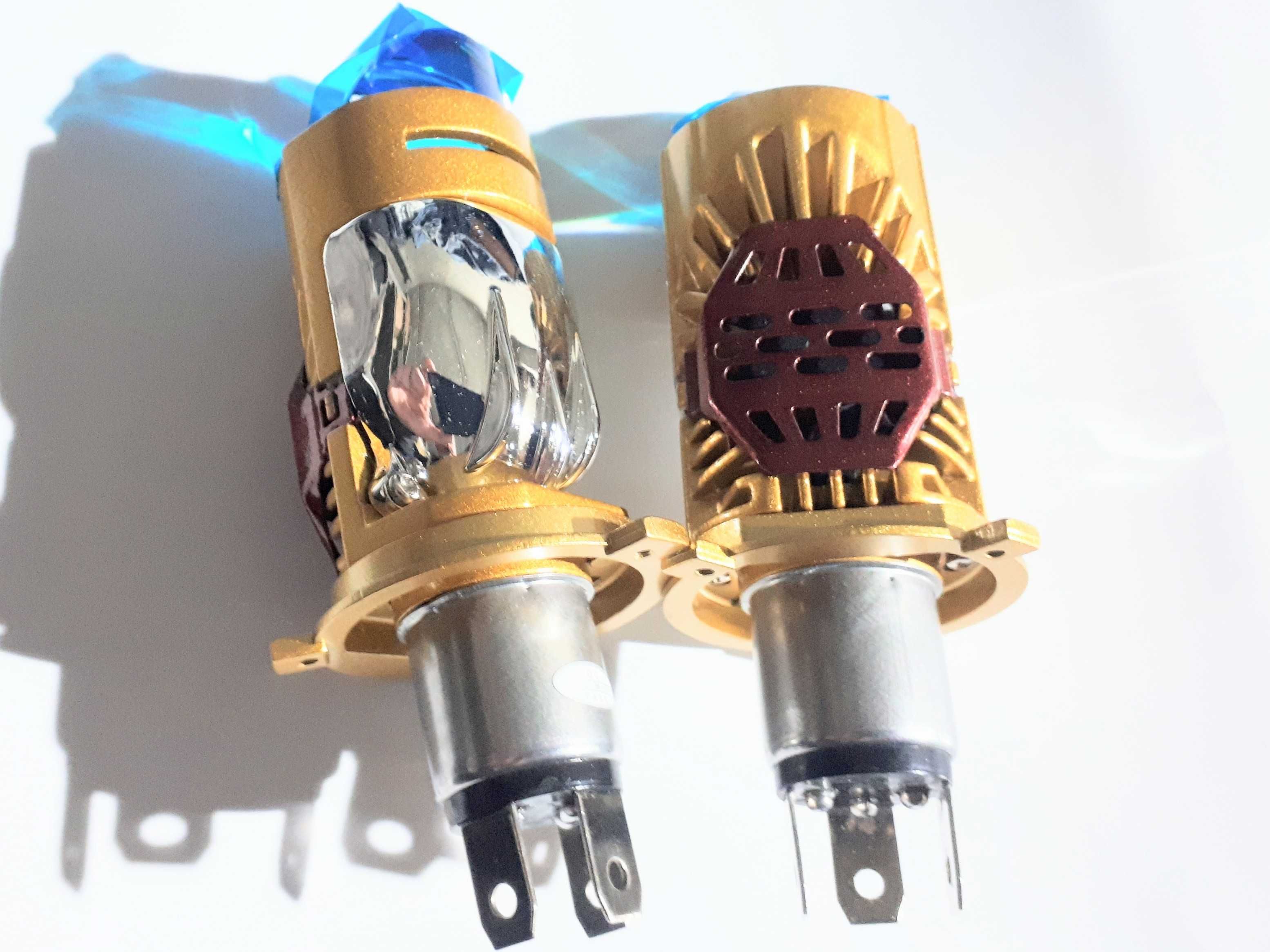 компактные линзы h4  Bi-Led светодиодные мини