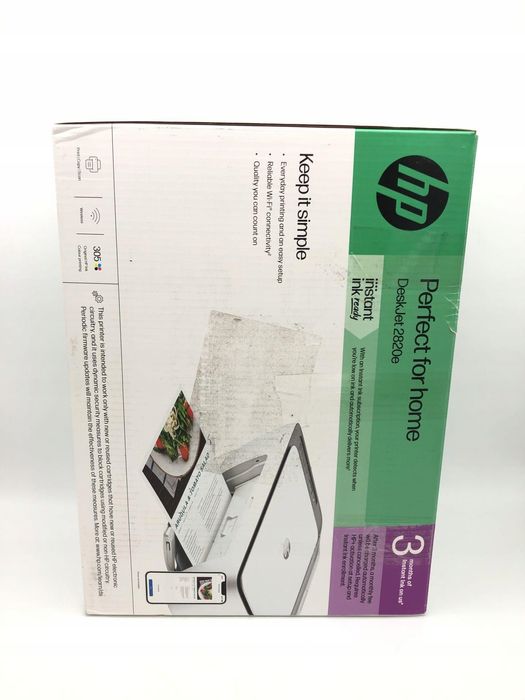 HP DeskJet 2820e drukarka skaner kopiarka WiFi 3 msc Instant Ink