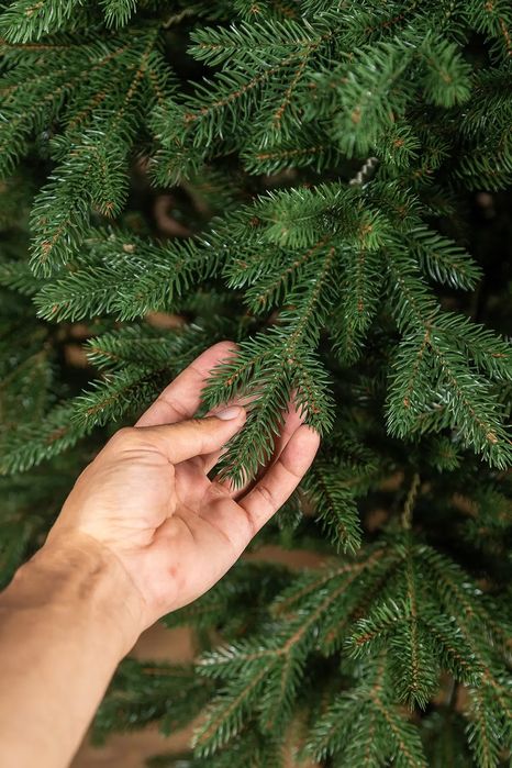 Альпійська найпишніша штучна лита ялинка  зелена , Ёлка литая