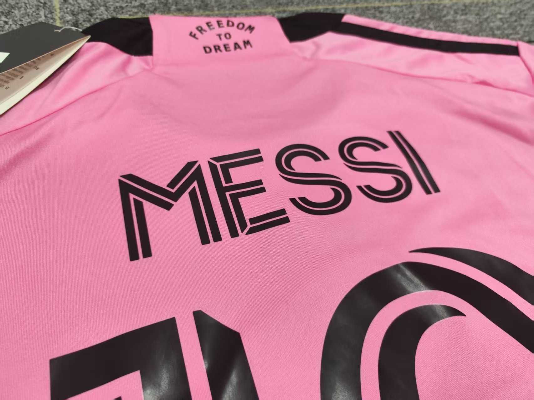 Różowa koszulka domowa Inter Miami Fan Edition nr 10 Messi R.L