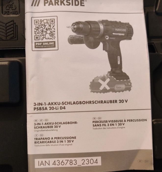 Aparafusadora Berbequim Parkside