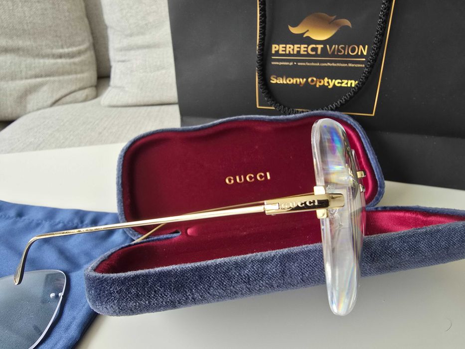 Gucci oryginalne oprawki korekcja zerówki  szkła +1 hoya