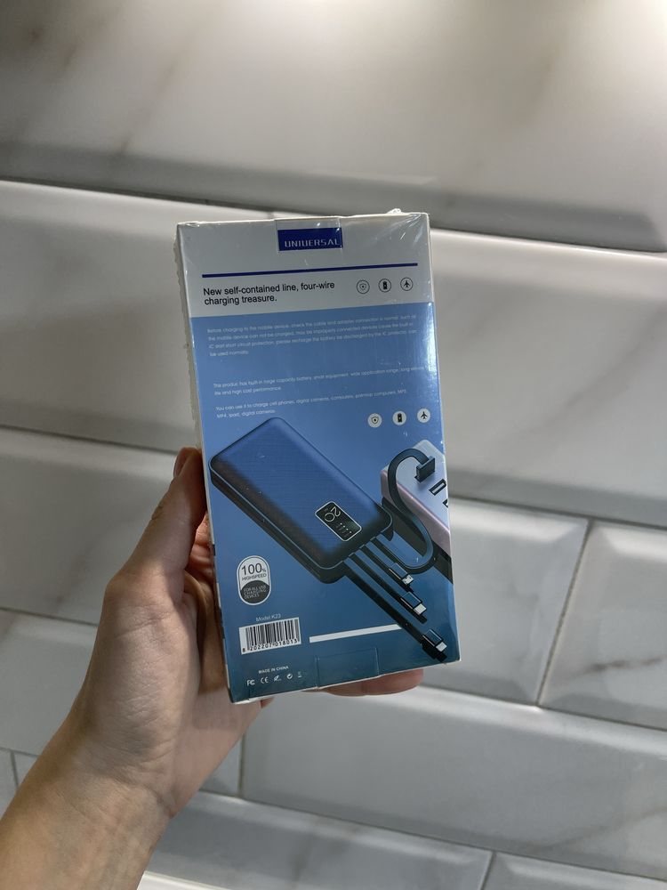 Портативний зарядний пристрій power bank 20000mah