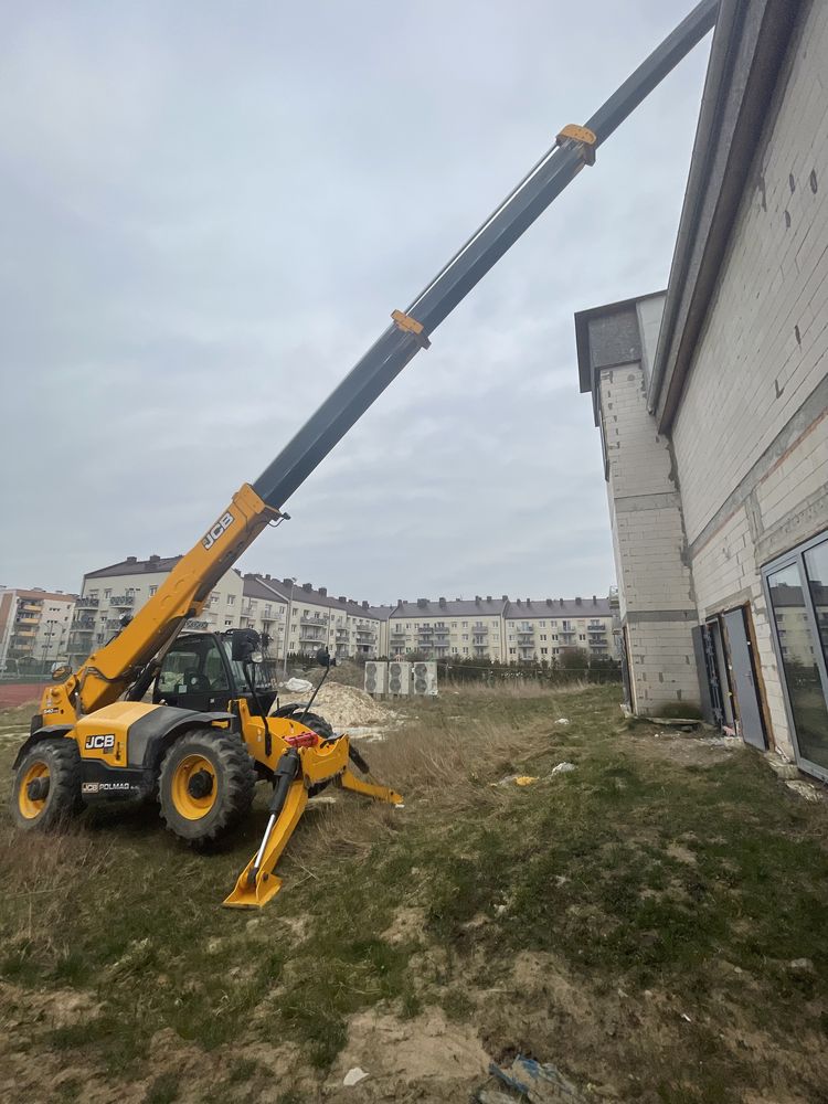 Usługa ładowarką teleskopową JCB/MANITOU 17M  kosz, KOŚCIAN