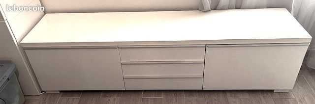 IKEA BESTA Burst szafka RTV z 3 szufladami r.180x41x49cm- dostawa grat