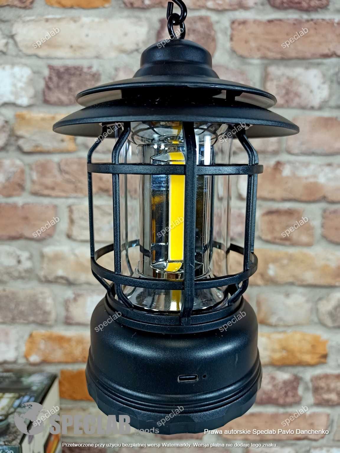 Lampa AKUMULATOROWA LTC LED 8 W wodoodporna, turystyczna