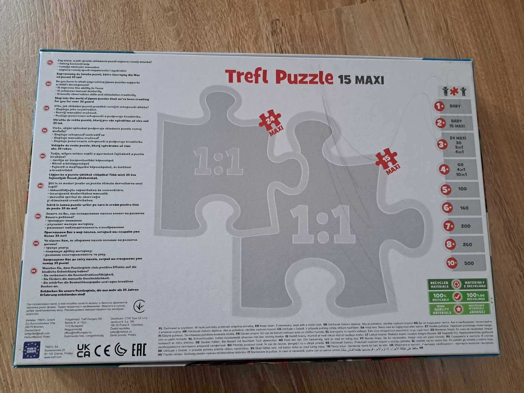 puzzle MAXI Baby Trefl Tomek i przyjaciele