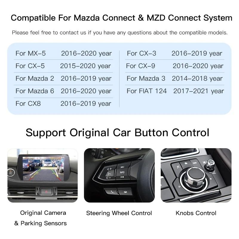 Moduł USB Carplay Android Auto Mazda 3 6 MX CX