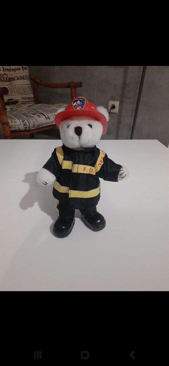 Maskotka Miś Teddy -strażak