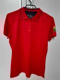 NOWA koszulka t-shirt r.L 40 damska czerwona,krótki rękaw