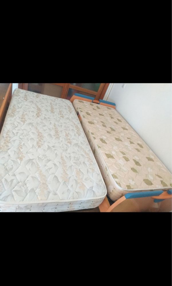 Mobilia de Quarto - Cama + 2 Colchões