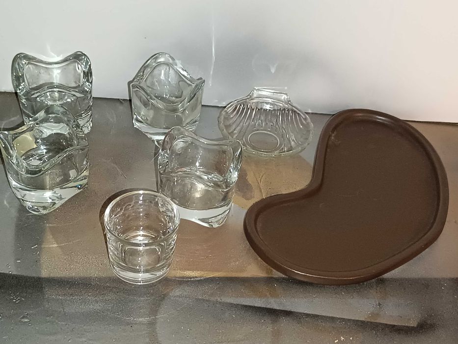 Conjunto decorativo para velas e sabonetes