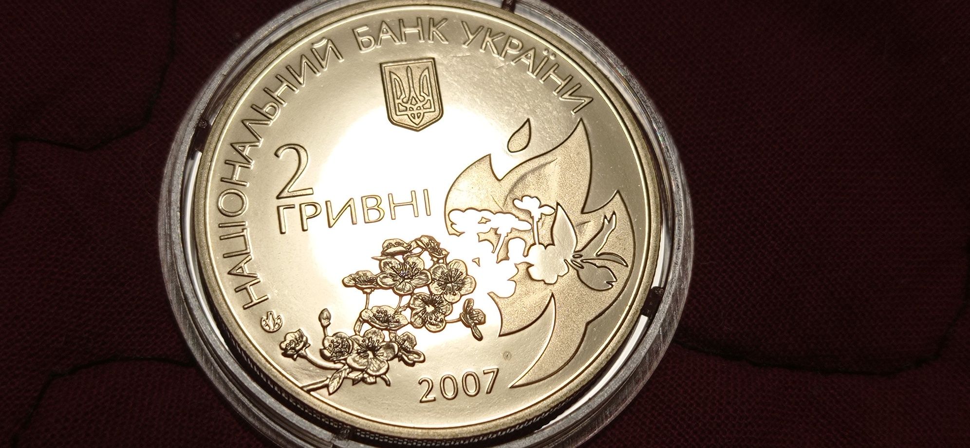 Две гривны 2007 г. "Елена Телига"