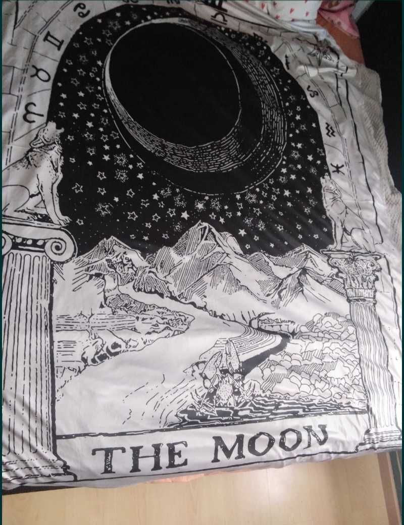 1 peça tapeçaria tarô "A Lua" decorativa parede.