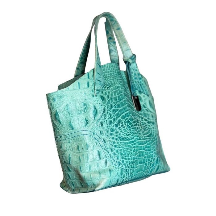 Женская кожаная сумка Furla crocodile bag оригинал