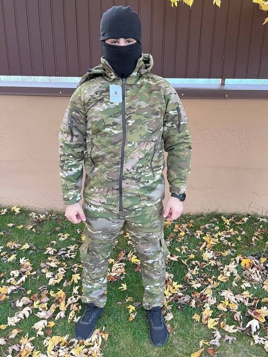 Куртка Софтшелл мультикам утеплена флісом. Розмір М