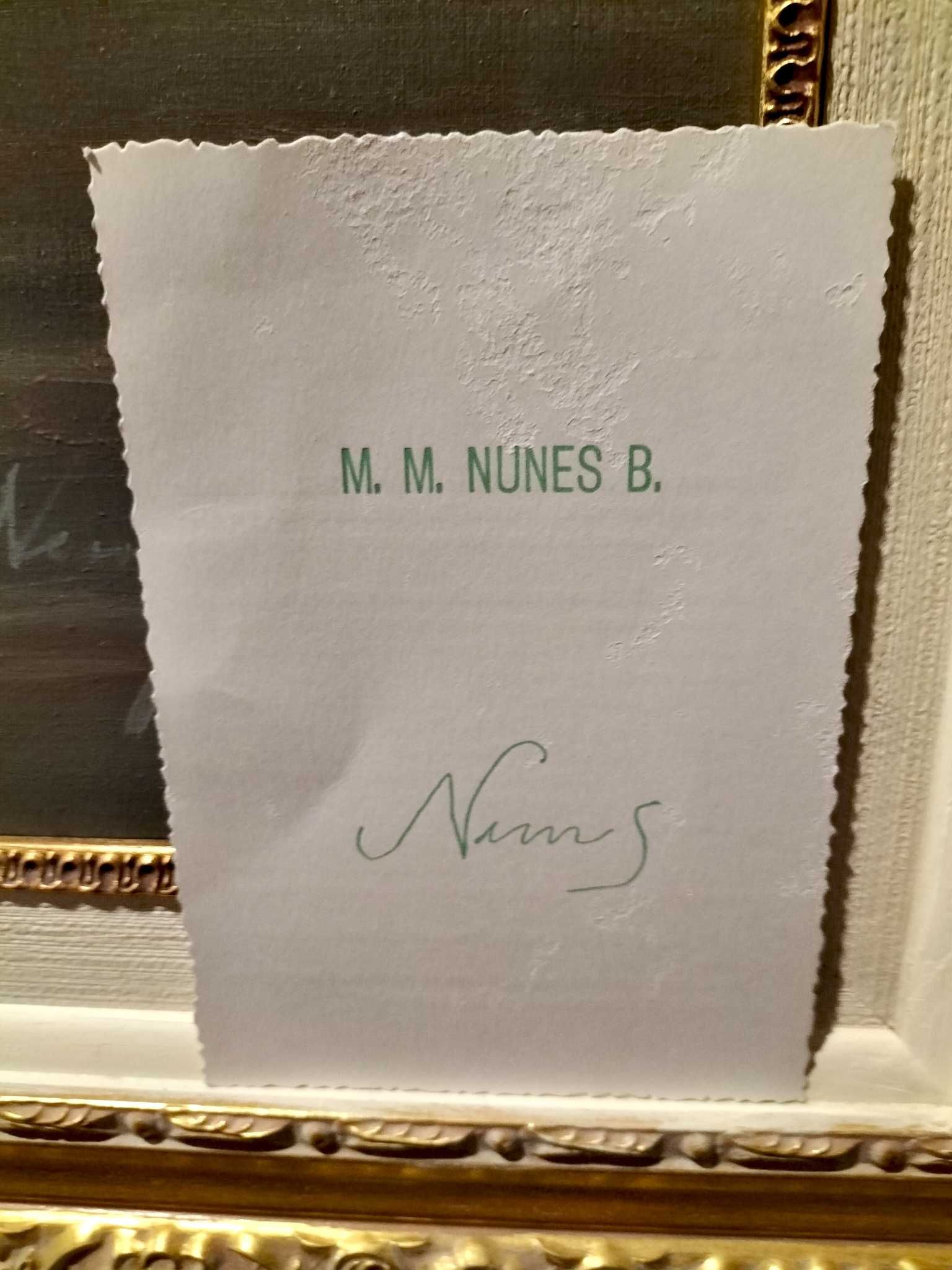 Quadro óleo sobre tela do pintor M.M. Nunes com certificado