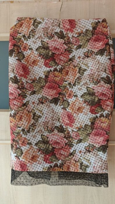 Spódnica Zara Trafaluc kwiaty koronka 36