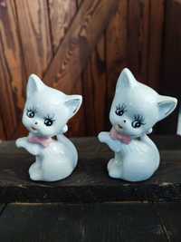 Porcelanowe figurki kotki