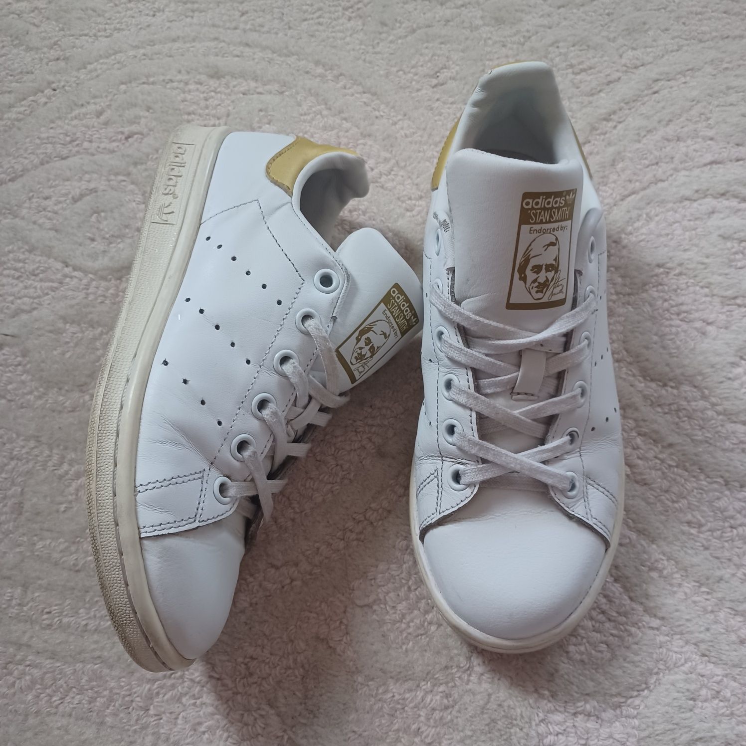 Buty Adidas Stan SMITH Ortholite skórzane 35,5/22 cm