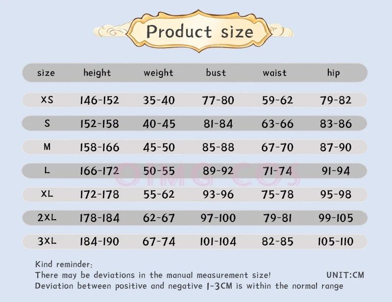 Anime Cosplay Genshin impact EULA-  XS/S