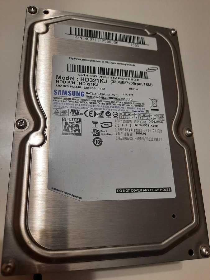 Жесткий диск для компьютера HDD 3.5" 320 Гб Samsung с охлаждением