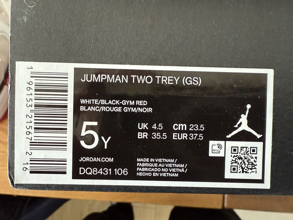 Buty Nike Jordan Jumpman Two Trey rozmiar 37,5 wlładka 23,5-24 cm