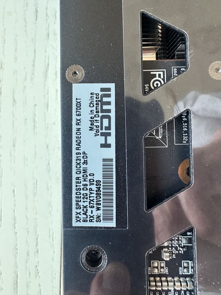 Видеокарта XFX AMD SPEEDSTER QICK 319 RX 6700 TX 12Gb