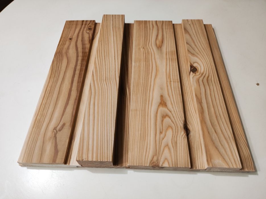 Elewacja  3D modrzew , lamel , deska strugana modrzewiowa