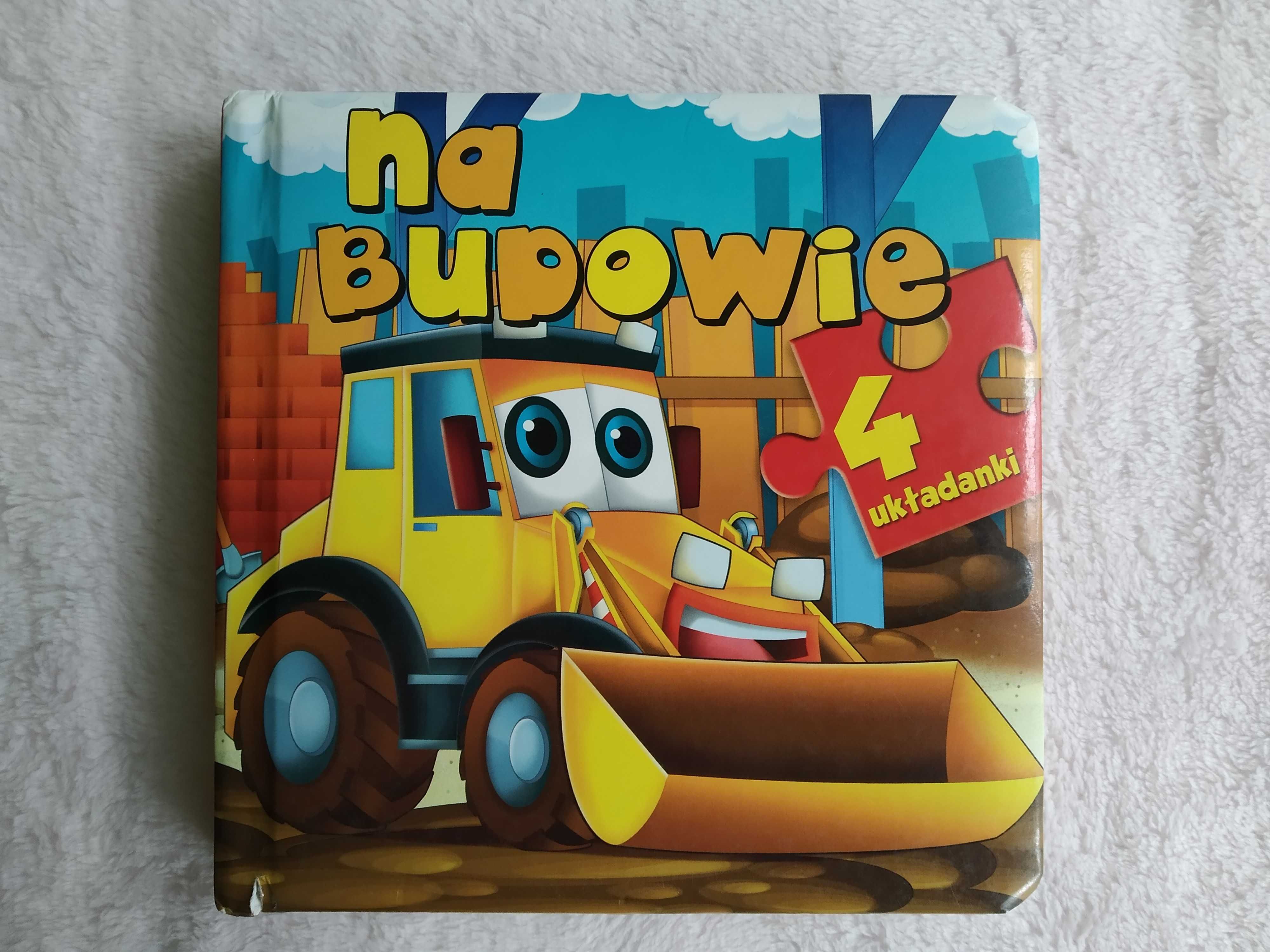 Książeczka z puzzlami Na budowie 4 układanki