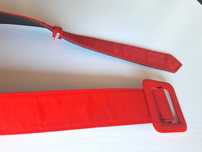 Czerwony materiałowy pasek 100cm długości 4cm szerokości