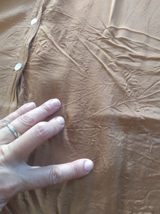 Włoska koszula kimono oversize plus size jedwabna